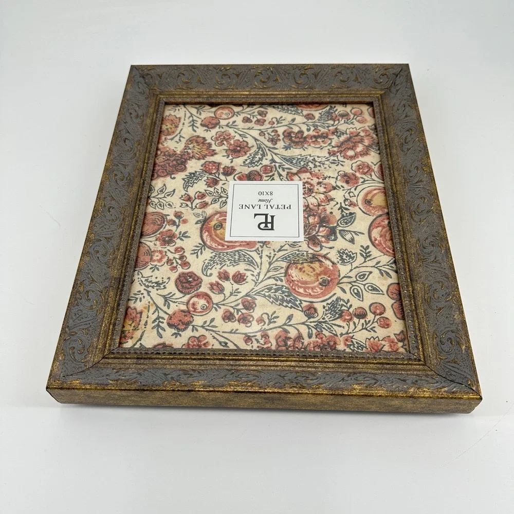 Petal Lane Home Ornate Bronze and Gold Scroll 8x10 Picture Frame